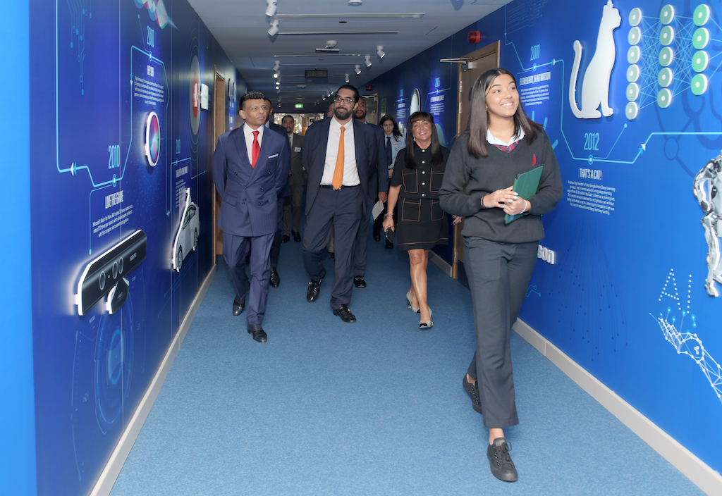 Mr Sunny Varkey taking a tour of the Centre